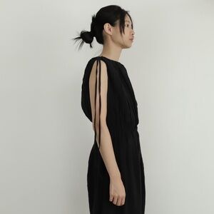 Diph Harem Jumpsuit Baserange Black M Linen + Cotton